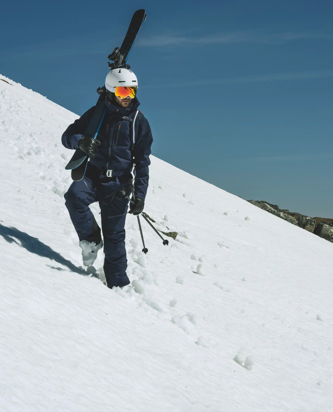 Men's Ski Jacket Dark Blue – Weatherproof Jacket for Winter Sports